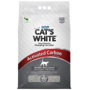 Cat's White комкующийся наполнитель с активированным углем 10 л